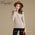 Fábrica Custom Office Lady Style Accpet Oem Pure Knit Merino Wool Sweater para uso familiar